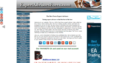 Desktop Screenshot of expertadvisorsforex.com