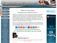 Tablet Screenshot of expertadvisorsforex.com